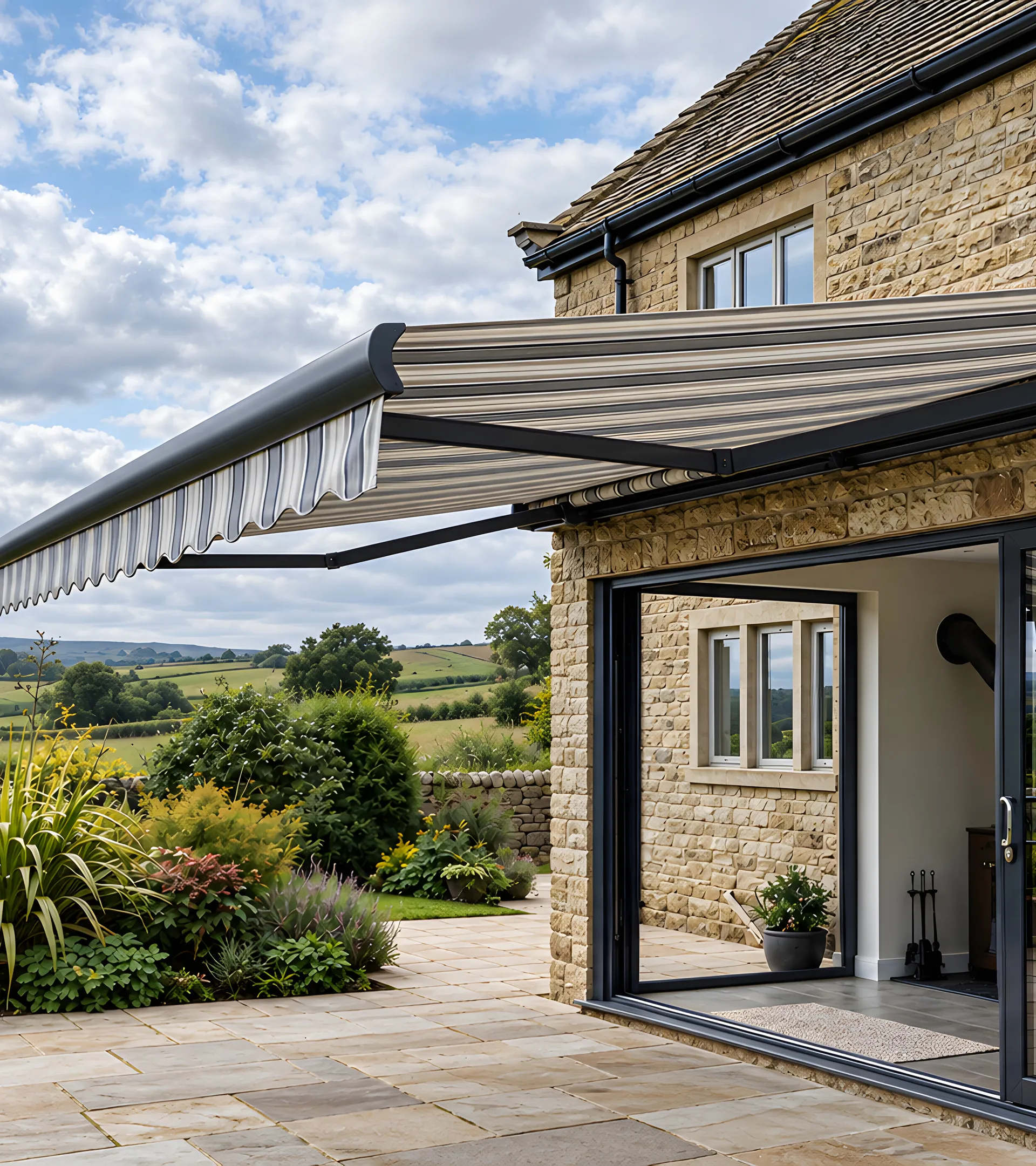 A finished blind installation showing the product detail discussed during a home visit in Alderley Edge