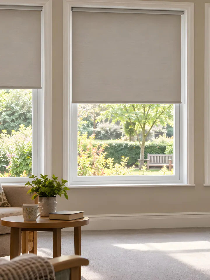 Window blinds fitted in a comfortable care setting