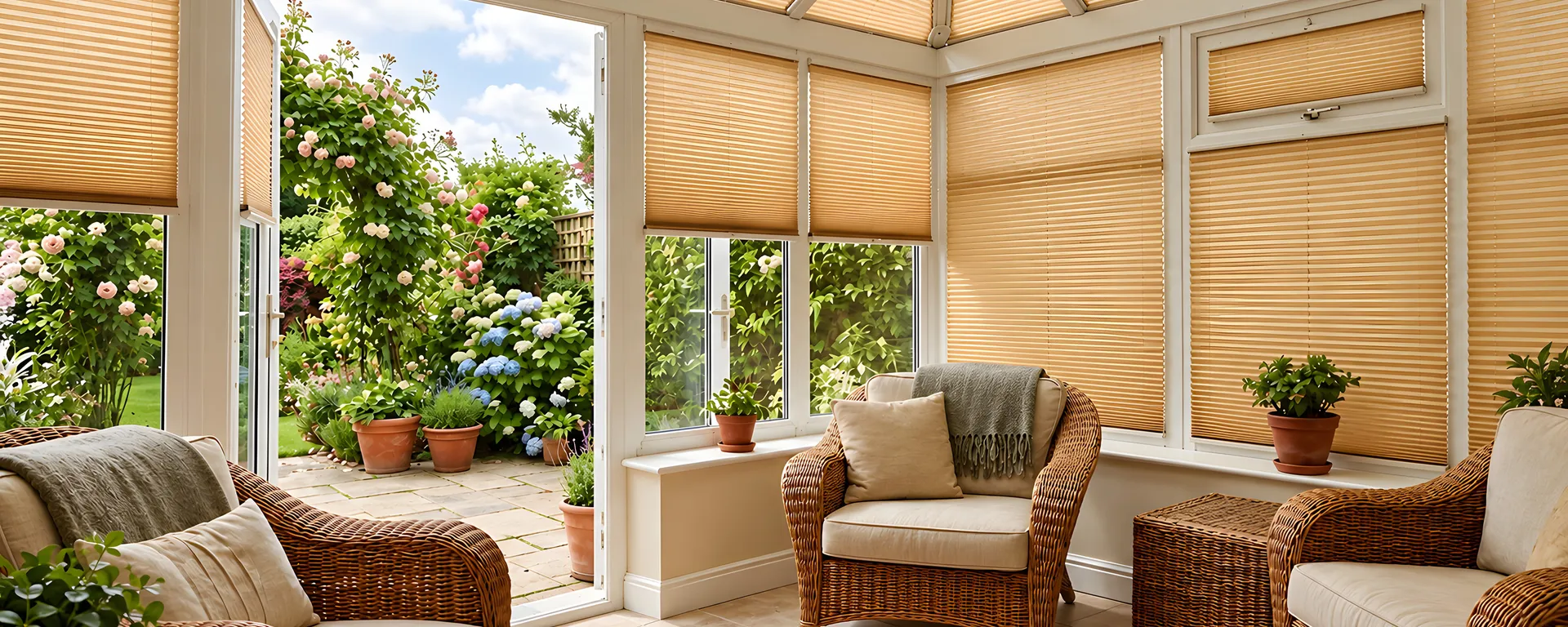 Made-to-measure blinds fitted in a finished North West home served from Macclesfield