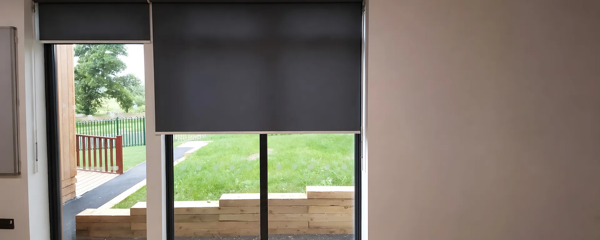 Dimout roller blind fitted at Crookhey Hall School
