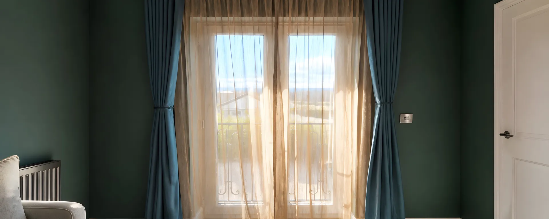 Made-to-measure blinds fitted in a finished North West home served from Tarporley