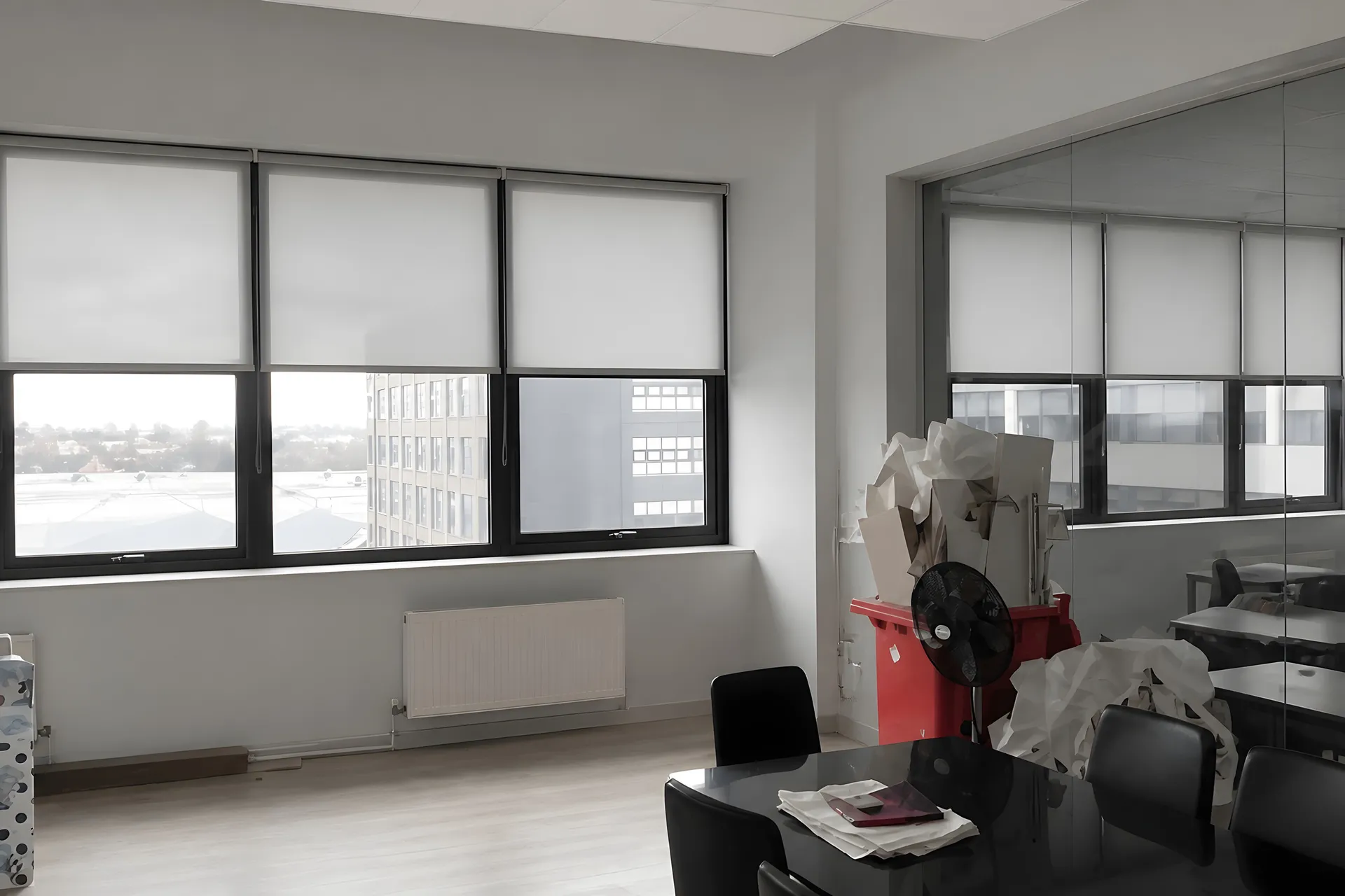 Commercial roller blinds installed for Manchester Property Group