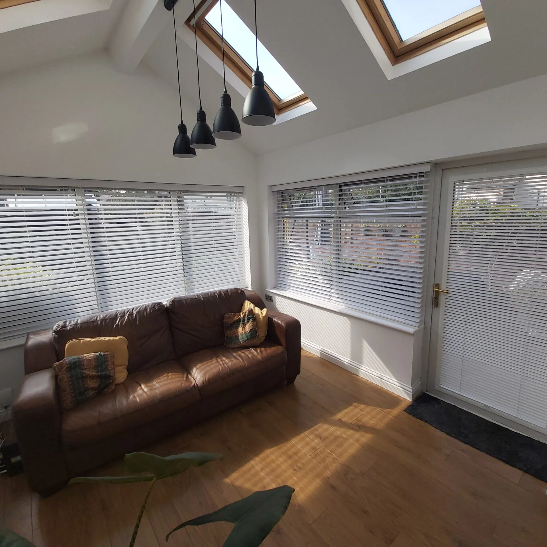 A finished blind installation showing the product detail discussed during a home visit in Crewe