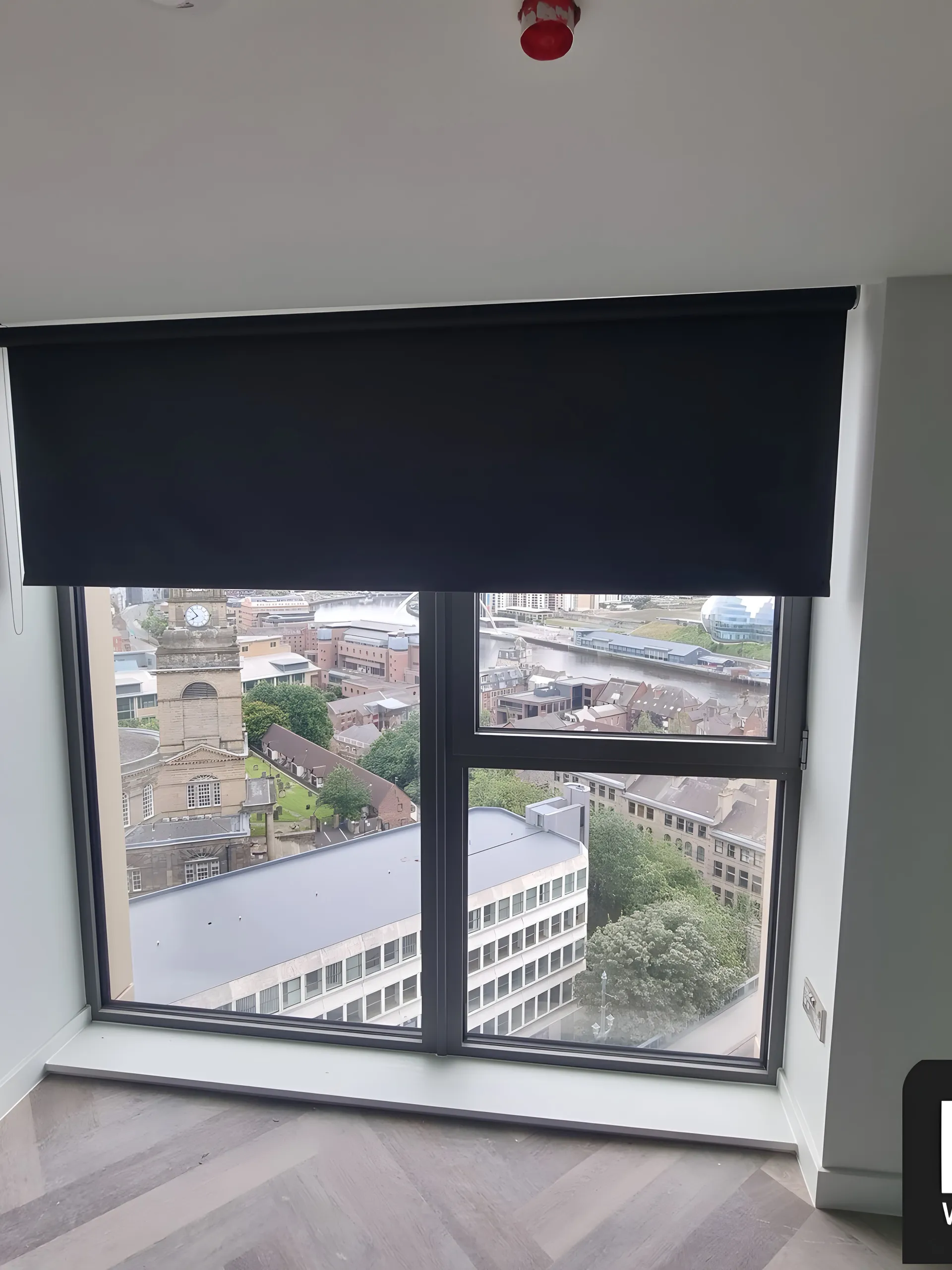 A finished blind installation showing the product detail discussed during a home visit in Northwich