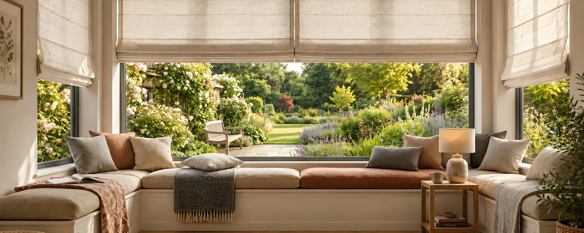 Made-to-measure blinds fitted in a finished North West home served from Northwich