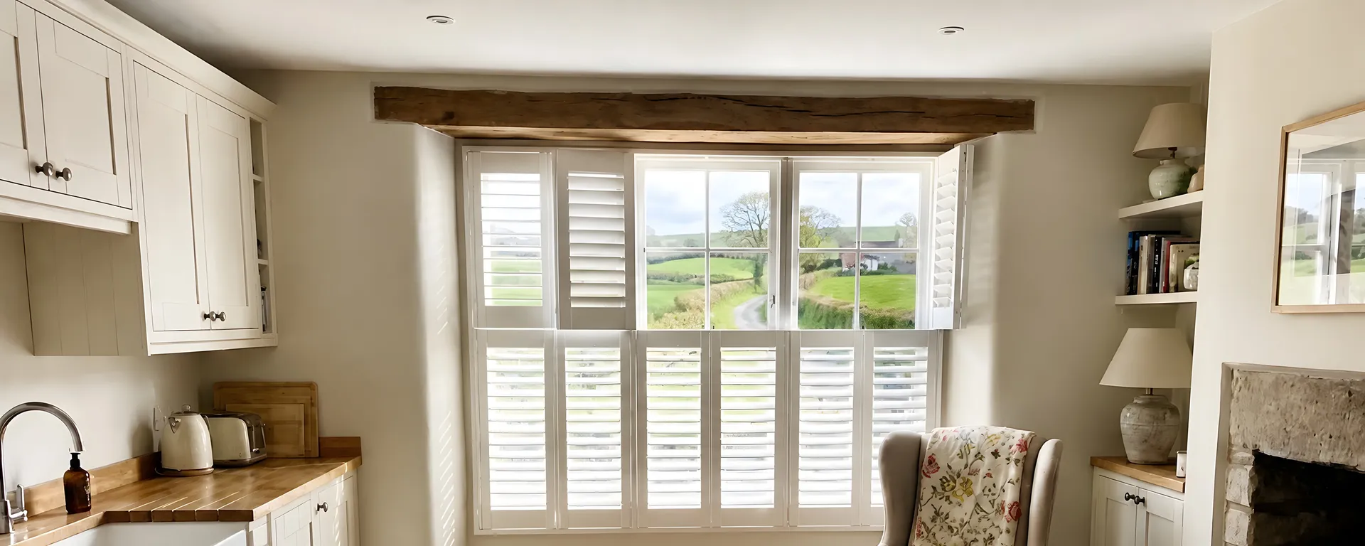 Made-to-measure blinds fitted in a finished North West home served from Crewe