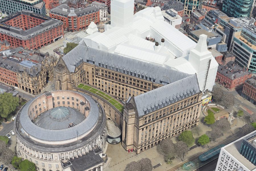 manchester_town_hall_extension_aerial